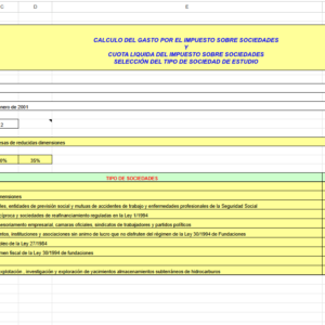 CALCULO DEL GASTO POR EL IMPUESTO SOBRE SOCIEDADES  Y  CUOTA LIQUIDA DEL IMPUESTO SOBRE SOCIEDADES